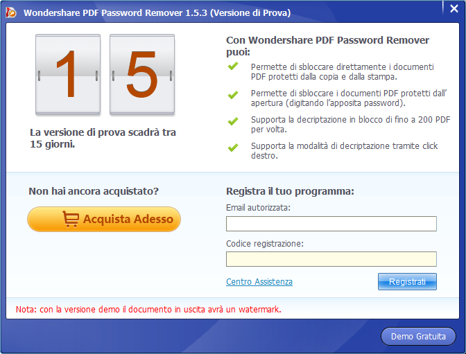 register pdf password remover