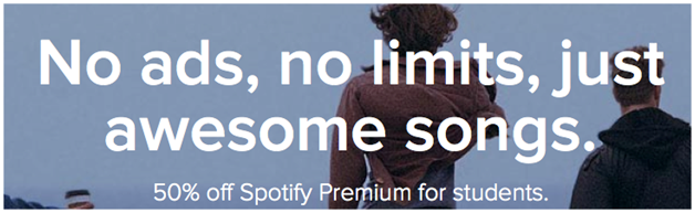 How to get spotify student discount