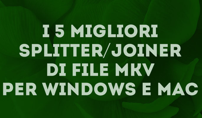 I 5 migliori Splitter/Joiner di file MKV per Windows e Mac