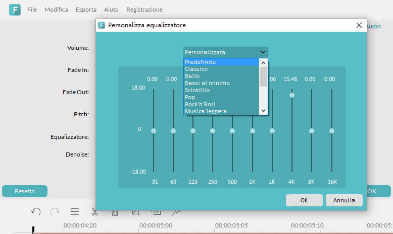 How to add audio effects with audio equalizer 