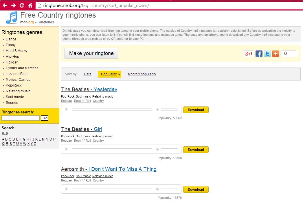 canzoni gratis da scaricare come suoneria