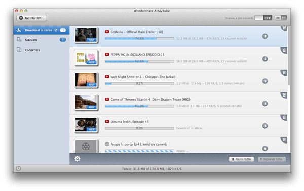 SCARICARE VIDEO COPIANDO URL