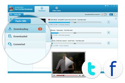 Free YouTube Downloader key feature